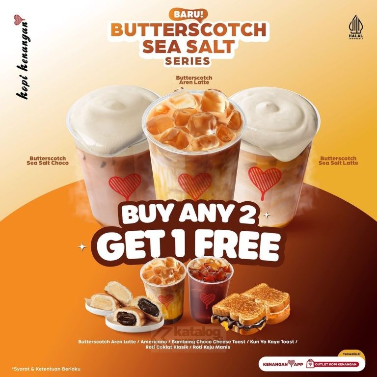 Promo Kopi Kenangan Butterscotch Sea Salt Series Beli 2 Gratis 1 Halaman 01