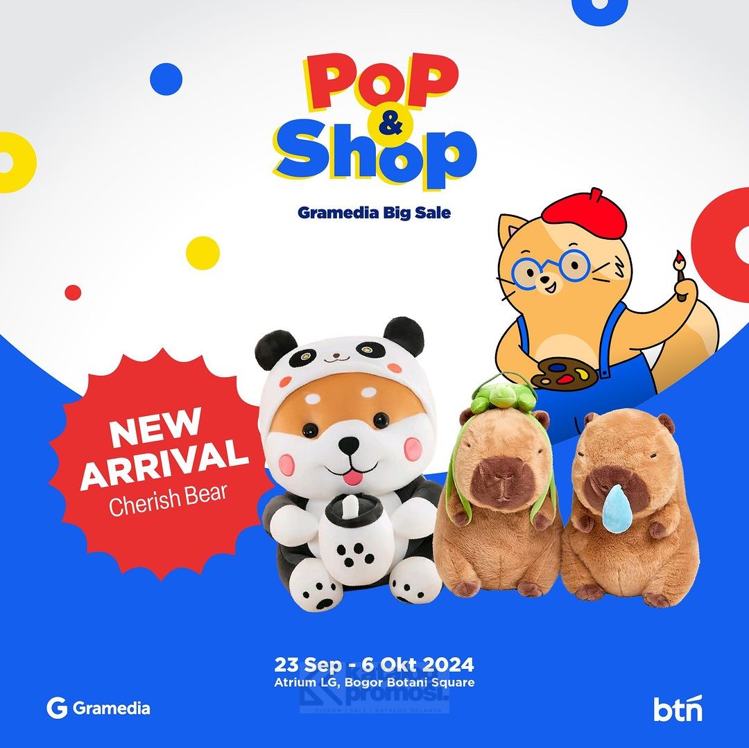 Berburu Mainan Baru di Pop & Shop Gramedia Big Sale dapatkan Diskon hingga 35%