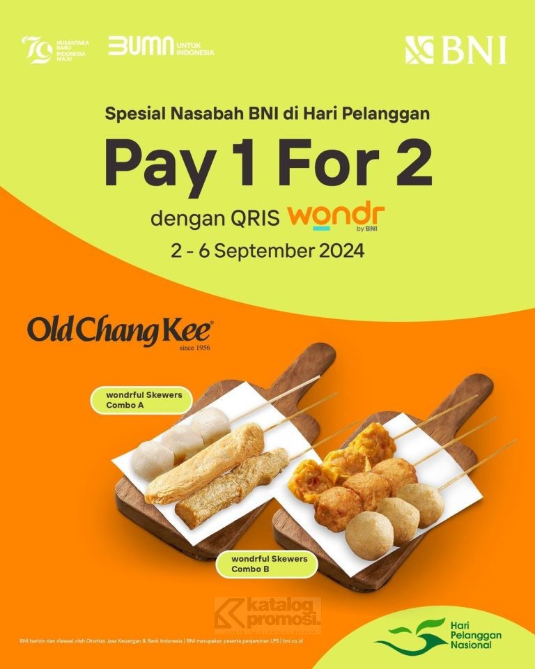 Promo OLD CHANG KEE HARI PELANGGAN NASIONAL BELI 1 GRATIS 1