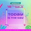 Special Event Anniversary Watsons ke-18 Belanja Seru dan dapatkan Diskon Spesial