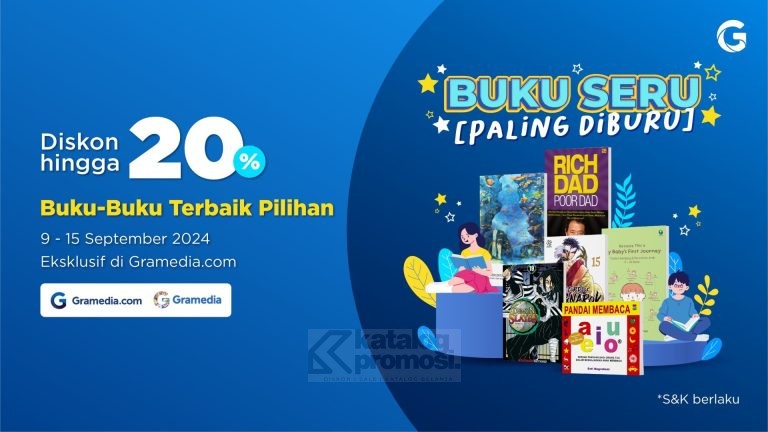 Buku Paling Diburu Eksklusif di Gramedia.com Diskon hingga 20%