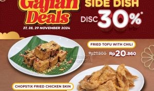 Promo CHOPSTIX GAJIAN DEALS - DISKON 30% untuk SIDE DISH*