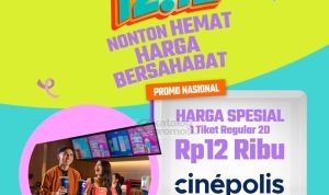 Promo Cinepolis BNI Wondrful 12.12 - Harga Spesial 1 Tiket Regular 2D hanya Rp. 12Ribu