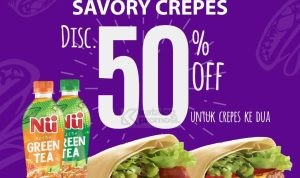 Promo DCREPES Beli 2 Paket Hemat SAVORY CREPES Diskon 50%*