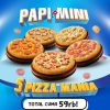 Promo DOMINOS PIZZA PAPI MINI - Beli 5 Pizza Mania cuma Rp. 59RB