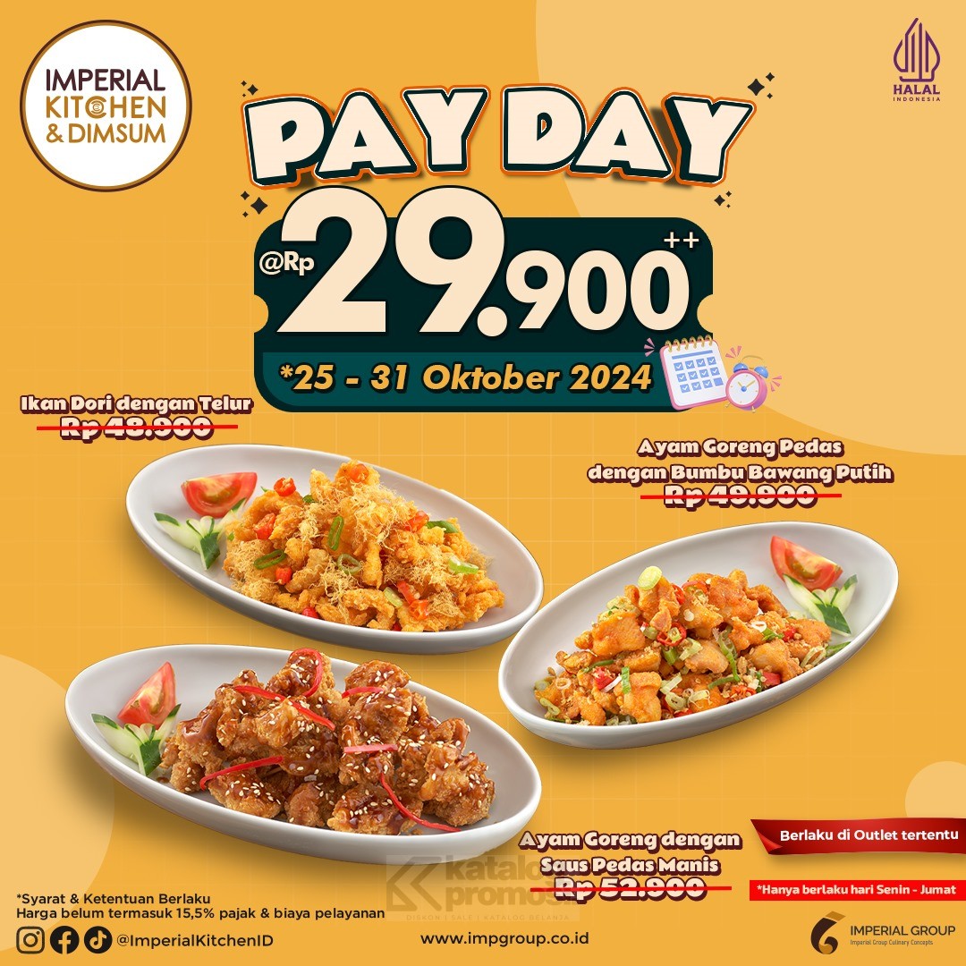 Promo Imperial Kitchen & Dimsum Pay Day Harga Spesial Cuma Rp 29.900++