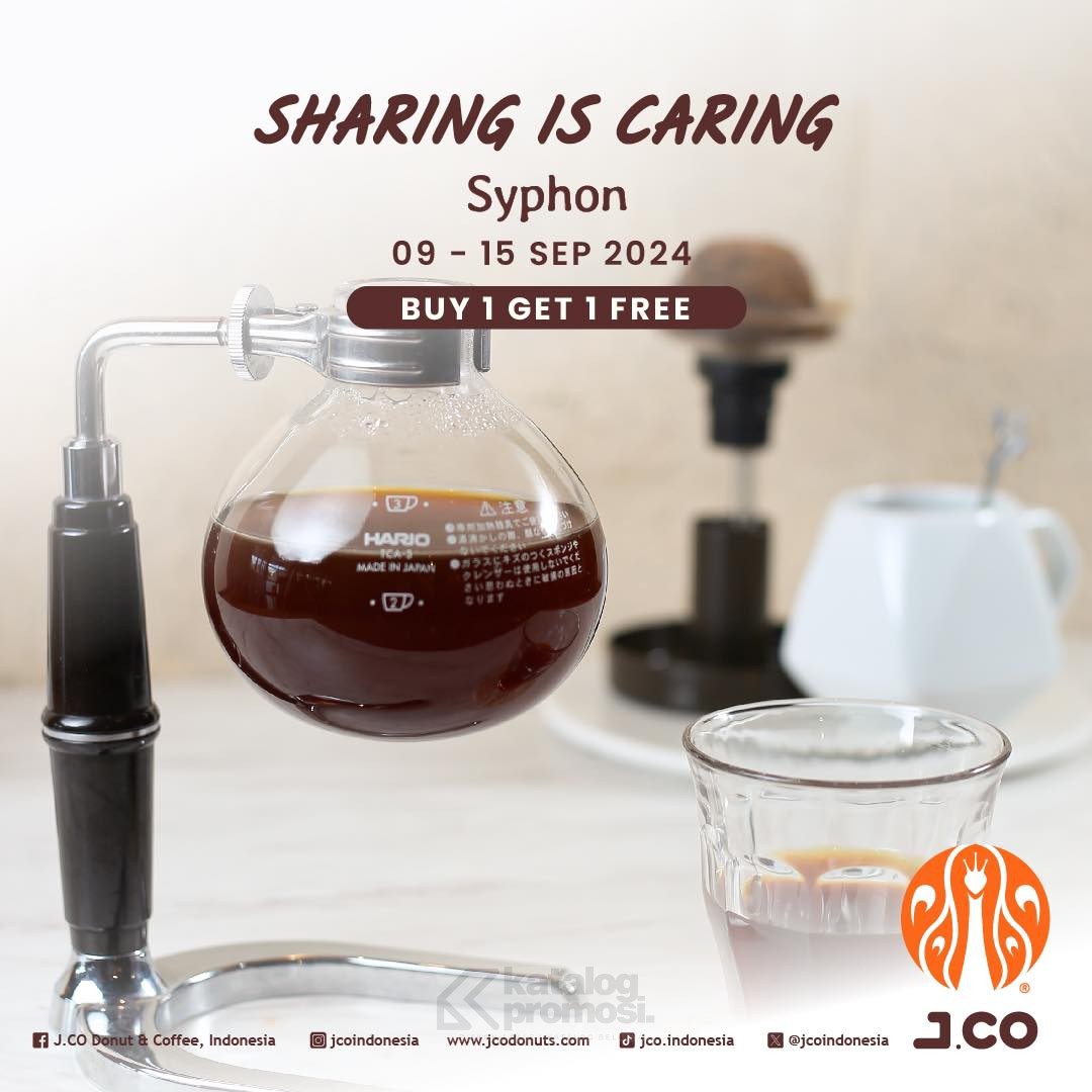Promo JCO BUY 1 GET 1 FREE untuk Pembelian Kopi dengan Metode Syphon