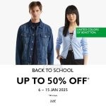 Promo Benetton Back To School Diskon hingga 50%