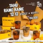 Promo 12.12 Tahu Rame-Rame Mo Tahu Aja - 2 Kotak Mo Tahu Kriuk/Walik + 4 Mo Minum Aja hanya 55 RIBU*