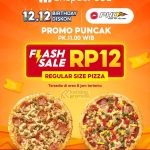 Promo PHD SHOPEEFOOD FLASH SALE 12.12 - BELI REGULAR SIZE PIZZA cuma Rp. 12,-