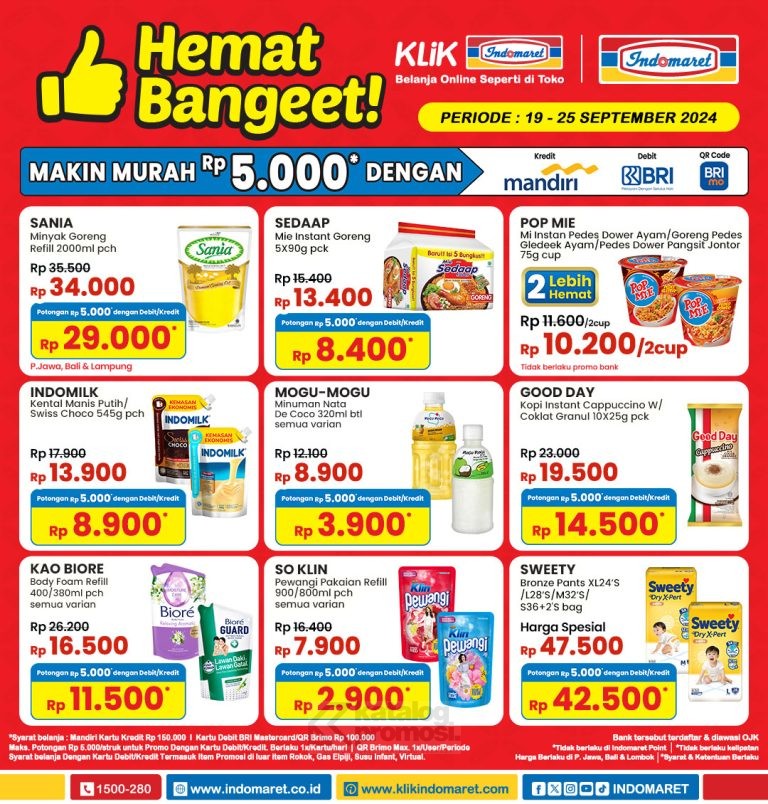 PROMO INDOMARET Hemat Bangeet! 19-25 SEPTEMBER 2024