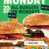 Promo BURGREENS Meatless Monday Discount 20% off all burgers