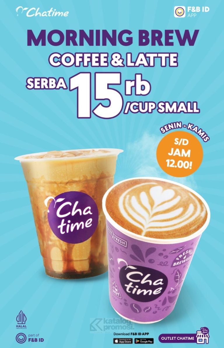 Promo Chatime Morning Brew Coffee & Latte Serba 15RIBU