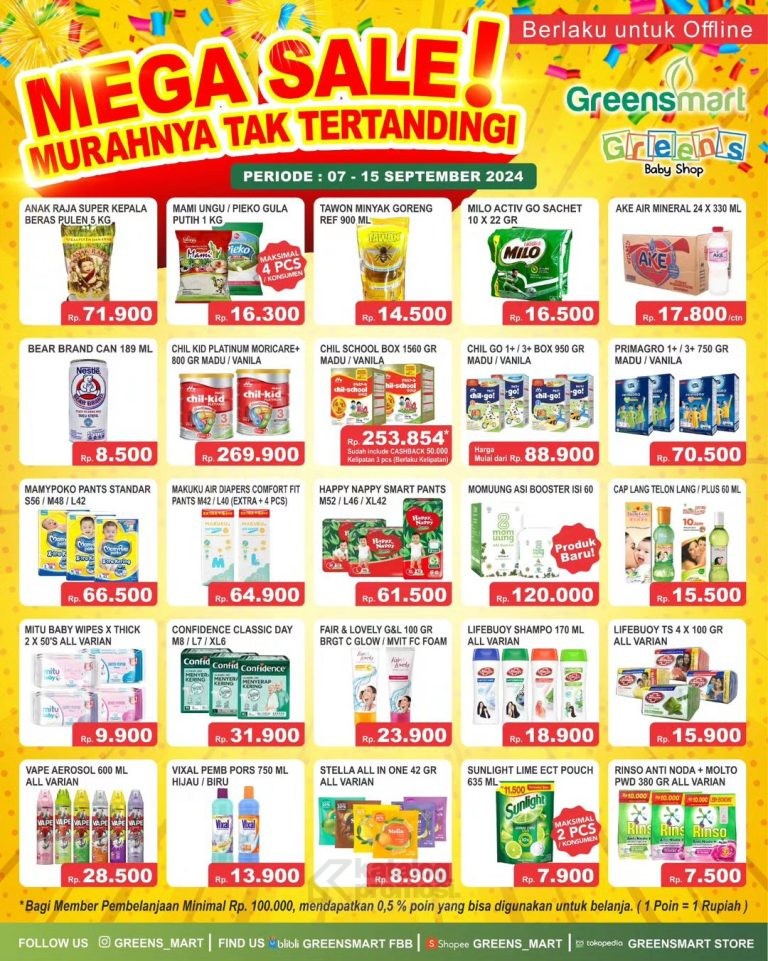 Promo JSM WEEKLY GREENSMART 07-15 SEPTEMBER 2024