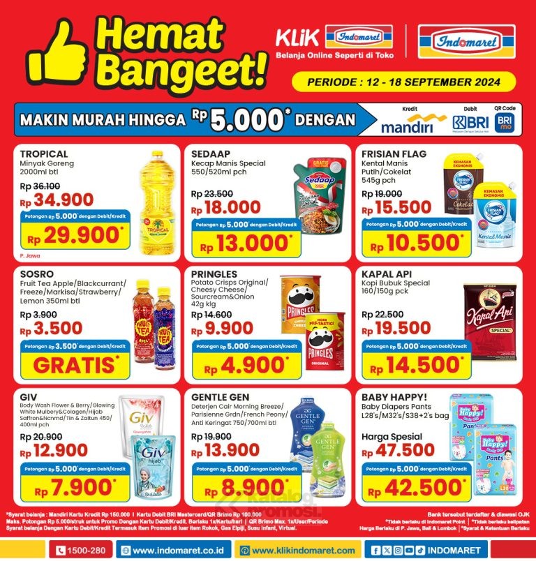 PROMO INDOMARET Hemat Bangeet! 12-18 SEPTEMBER 2024