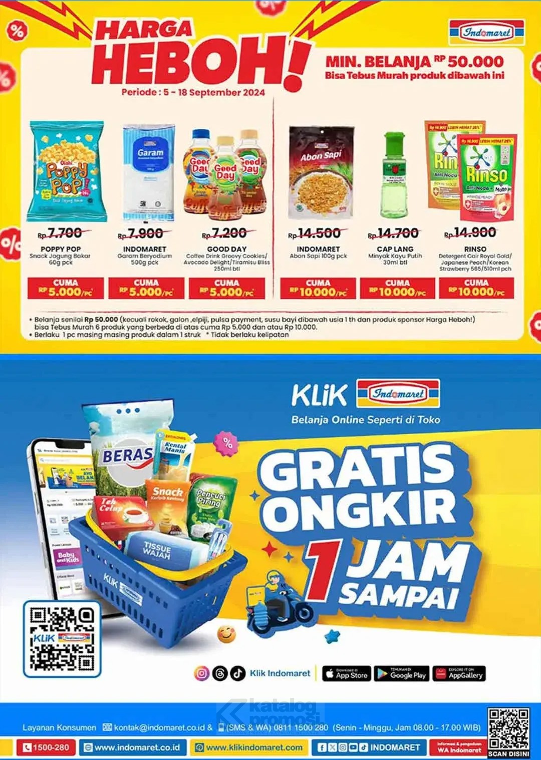 Katalog Promo JSM Indomaret 13-15 September 2024: Minyak Goreng 2L Rp 29.900, Teh Sosro Gratis