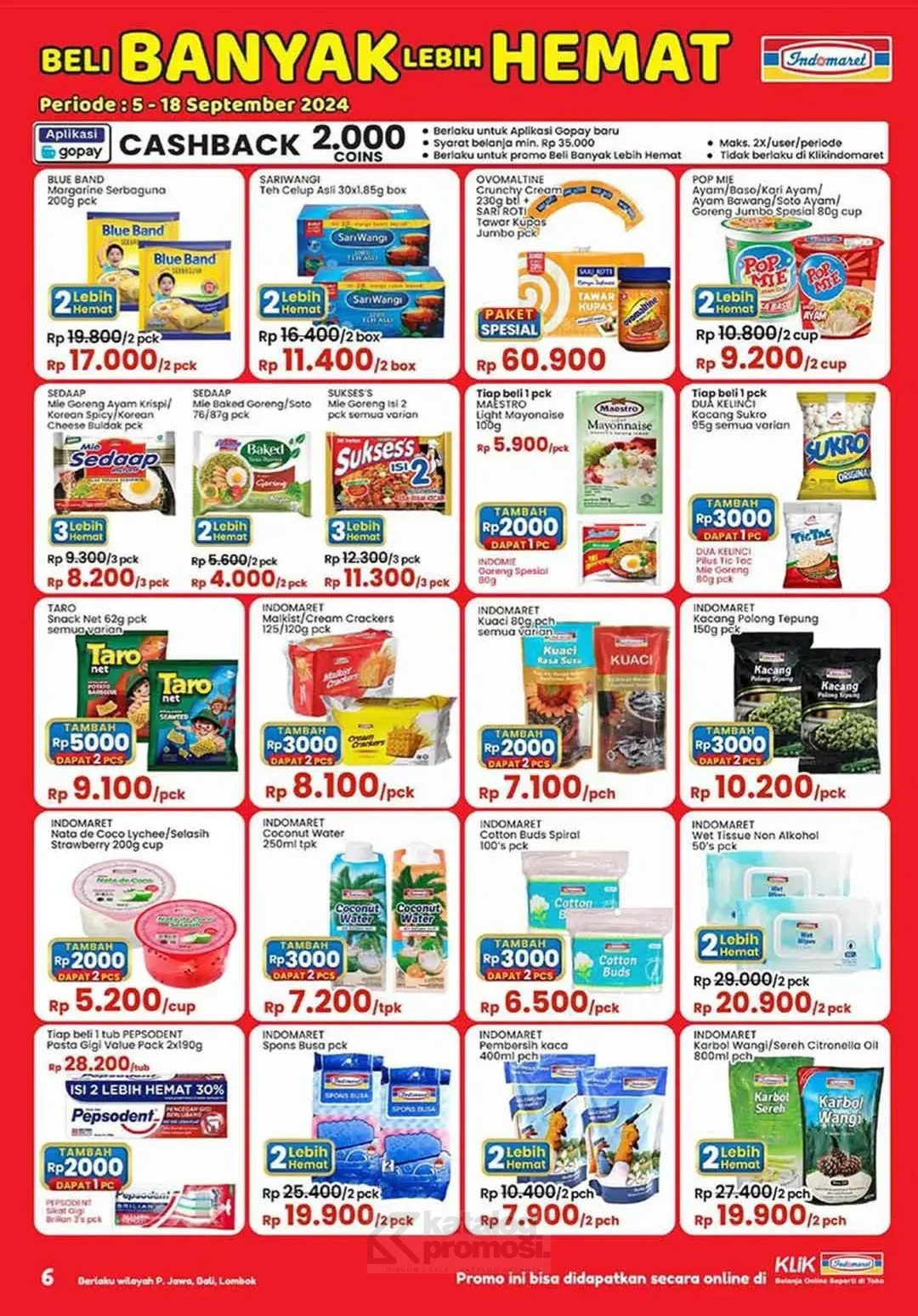 Katalog Promo JSM Indomaret 13-15 September 2024: Minyak Goreng 2L Rp 29.900, Teh Sosro Gratis