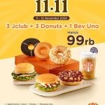 Promo JCO 11.11 Combo Deals Paket Hemat Donuts + Minuman Mulai Rp99.000!