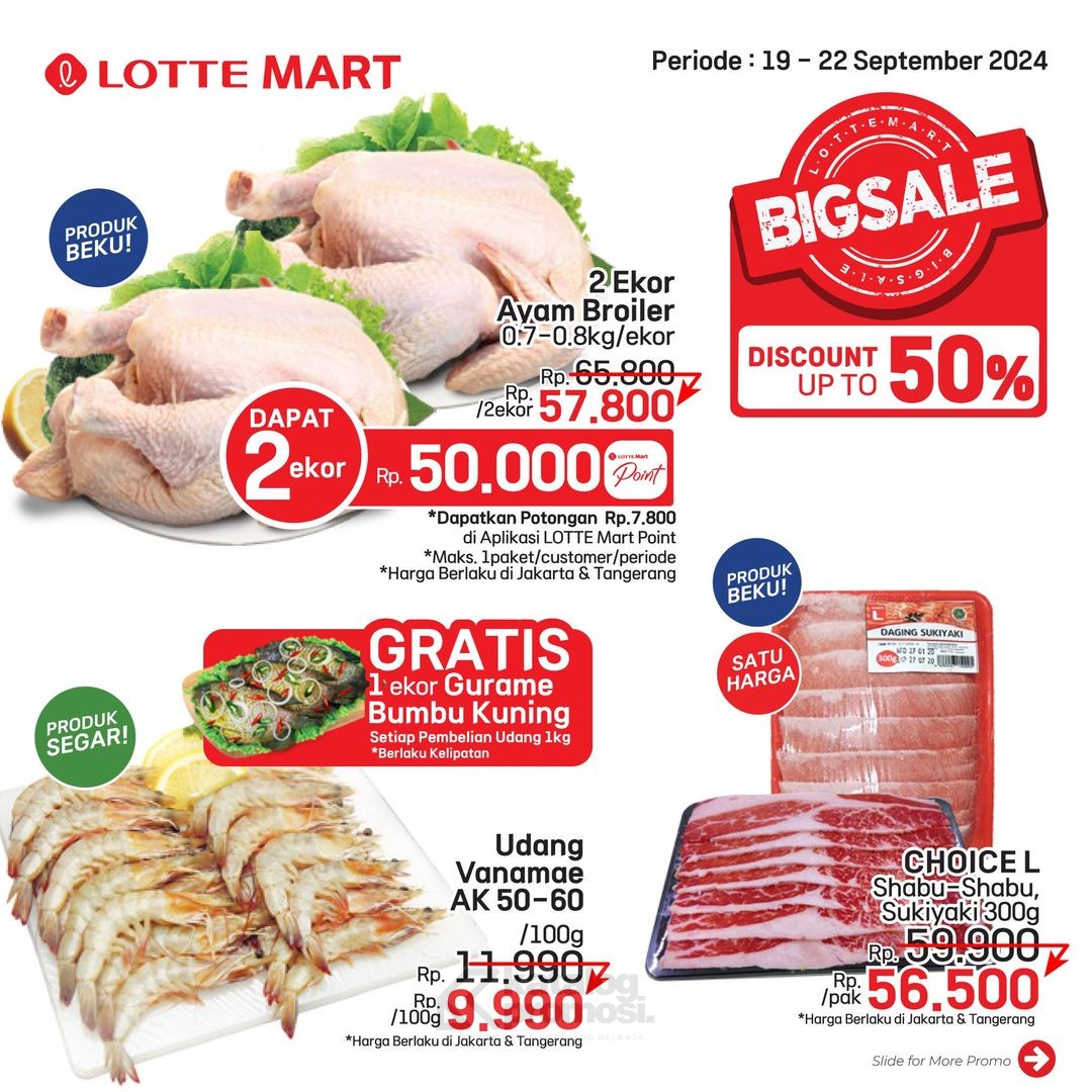 Promo JSM LOTTEMART WEEKEND 19-22 SEPTEMBER 2024