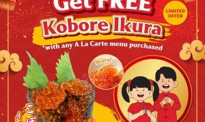 Promo Kappa Sushi GRATIS Kobore Ikura