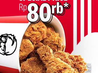 Promo KFC Merdeka Bucket for All berisi 9 pcs chicken Rp80.000 berlaku 17–18 Agustus 2025 di seluruh KFC Indonesia