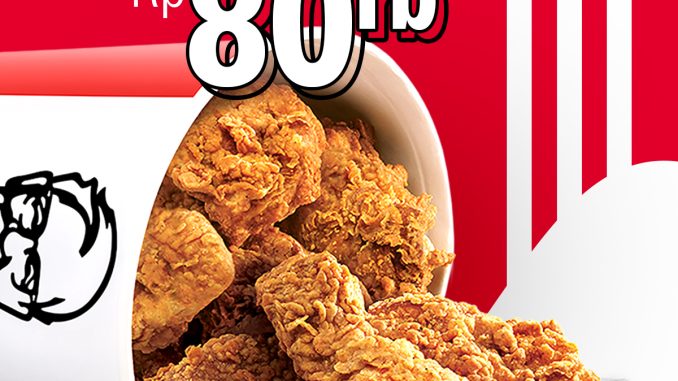 Promo KFC Merdeka Bucket for All berisi 9 pcs chicken Rp80.000 berlaku 17–18 Agustus 2025 di seluruh KFC Indonesia