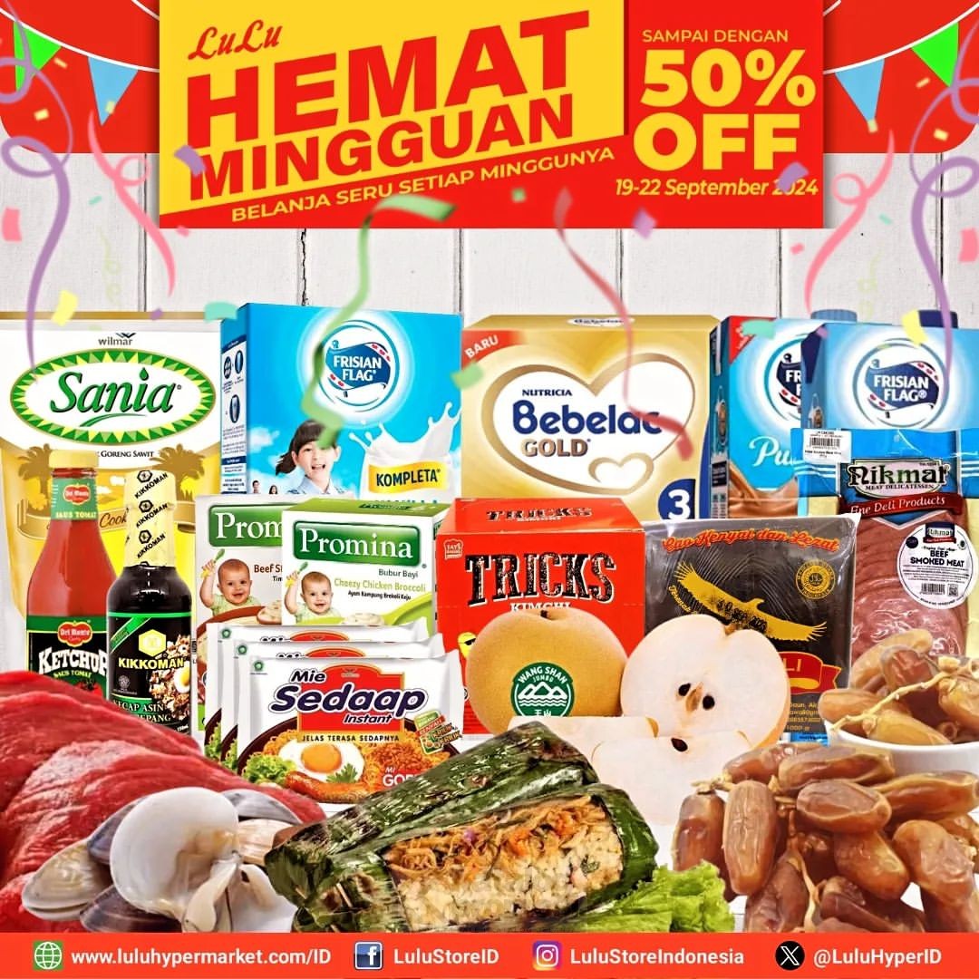 Promo JSM LULU HYPERMARKET HEMAT MINGGUAN 19-22 SEPTEMBER 2024