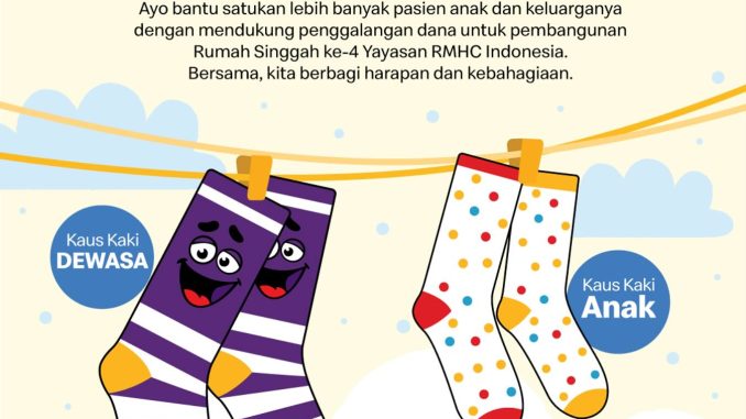 Promo McDonald's McHappy Socks 2025 Edisi Terbatas, hasil penjualan untuk Rumah Singgah RMHC