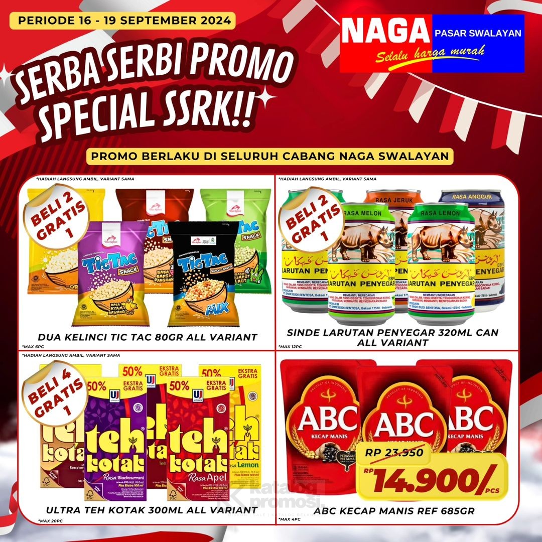 Promo Naga Swalayan WEEKDAY 16-19 SEPTEMBER 2024