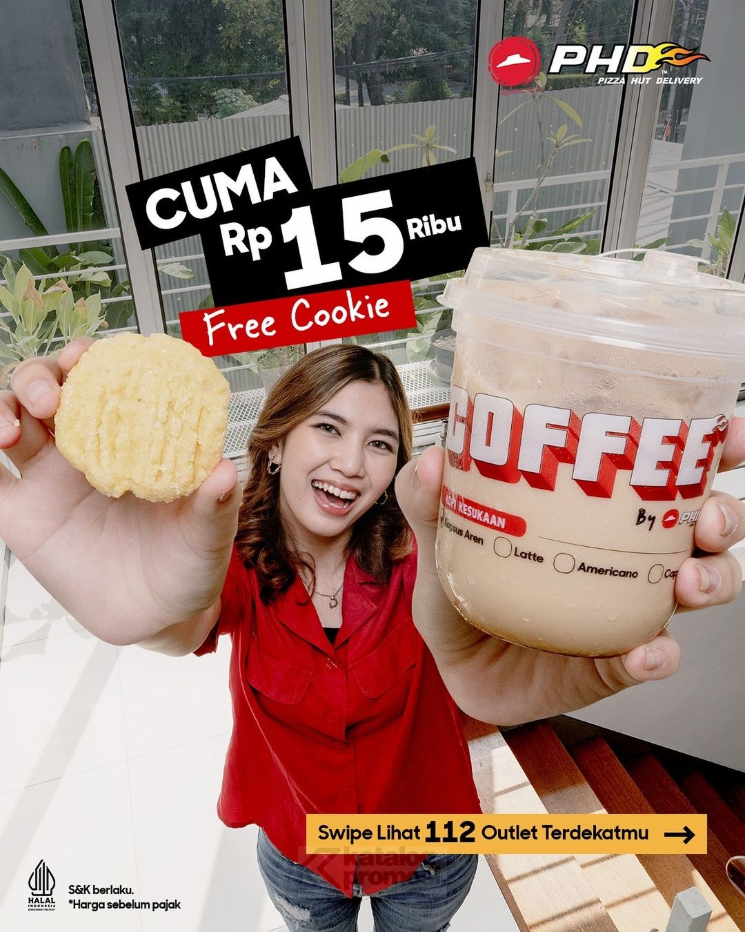 Promo PHD BELI KOPI GRATIS COOKIES cuma Rp. 15.000