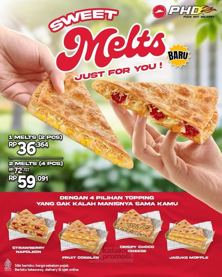 Promo PHD MELTS PIZZA Mulai Rp. 36RIBUAN AJA