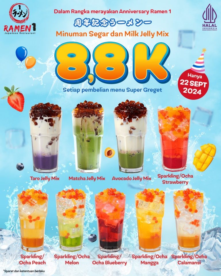 Promo Ramen1 Tebus Murah Minuman cuma Rp 8.800