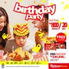 Promo RICHEESE FACTORY BIRTHDAY PARTY GRATIS VOUCHER Rp. 200.000