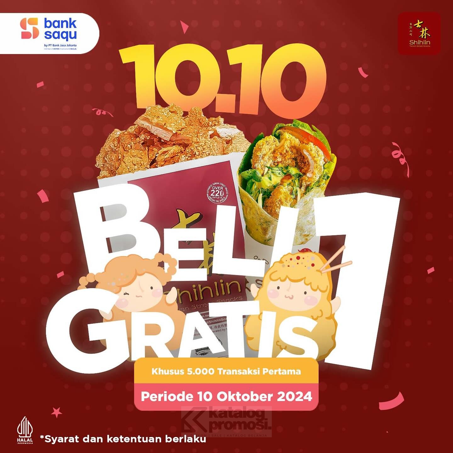 Promo SHIHLIN 10.10 BELI 1 GRATIS 1