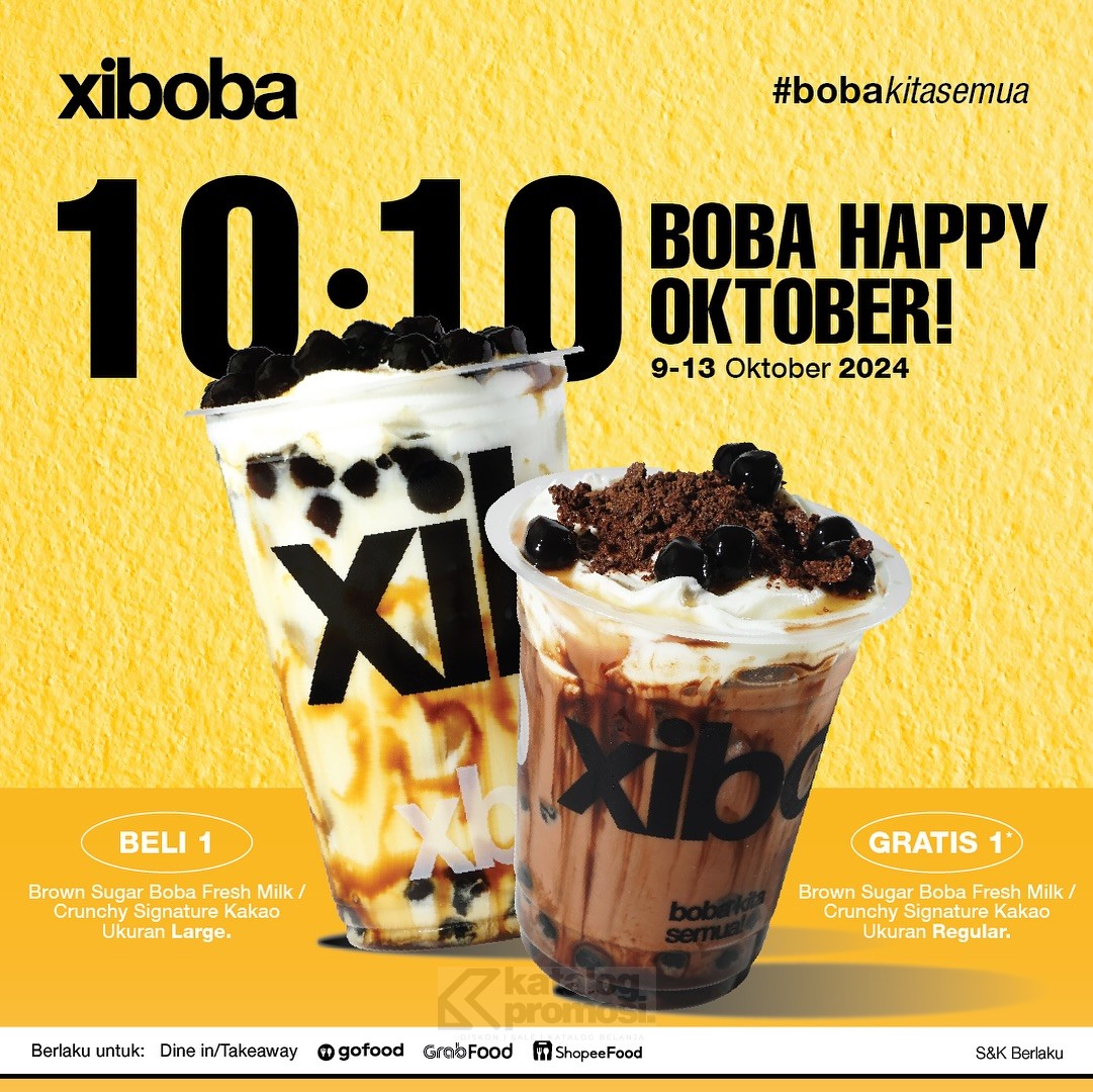 Promo XIBOBA 10.10 BELI 1 GRATIS 1