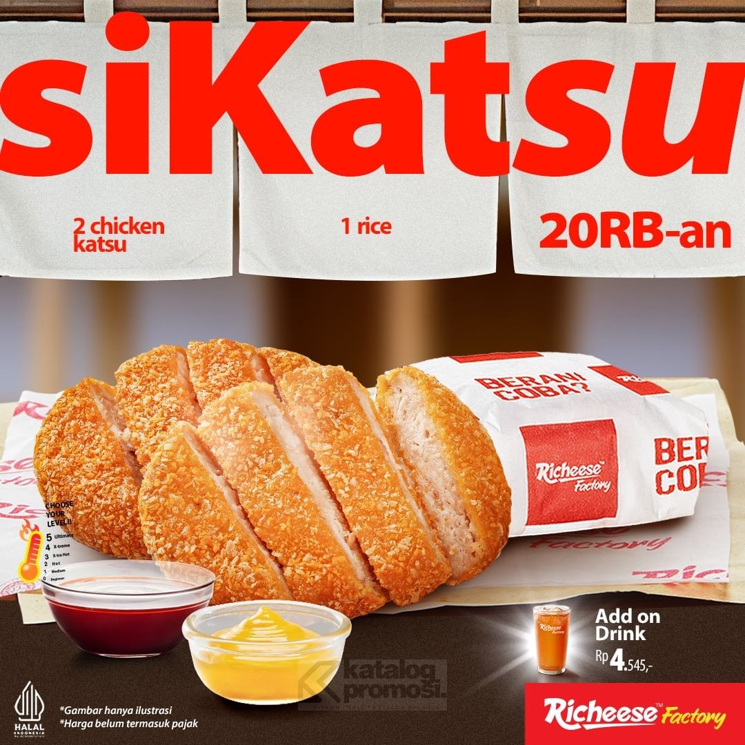 Promo RICHEESE FACTORY COMBO CHICKEN KATSU mulai Rp. 20RIBUAN