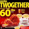 Promo RICHEESE FACTORY COMBO TWOGETHER mulai Rp. 60RIBUAN