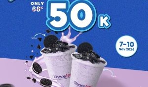 Promo ShareTea Special Price 2 Cup Large For Only 50K*