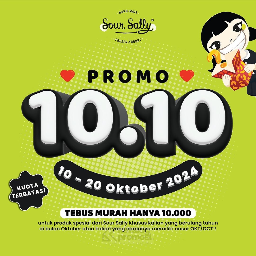 Promo SOUR SALLY SPESIAL 10.10 – TEBUS MURAH cuma Rp. 10.000*