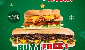 Promo Subway Holiday Treat Beli 1 Gratis 1