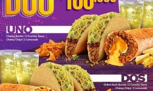 Promo TACO BELL BELL DUO Paket Berdua Cuma Rp 100.000 aja*