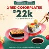 Promo Shocking Deal Tom Sushi Pakuwon Mall Bekasi Special Price 2 Red Colorplate only 22K