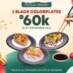 Promo TOM SUSHI PAYDAY DEALS 3 Black Colorplates For only 60k!