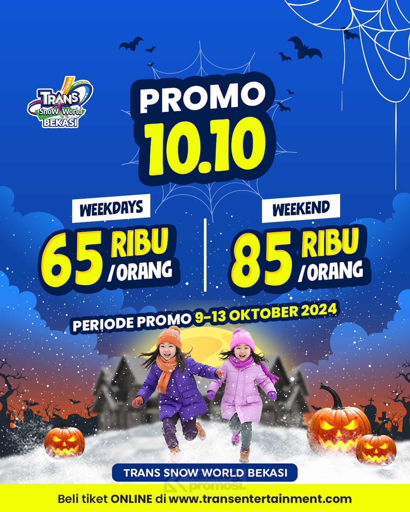 Promo Trans Snow World Bekasi Spesial 10.10 – Harga Tiket mulai Rp. 65RB per orang