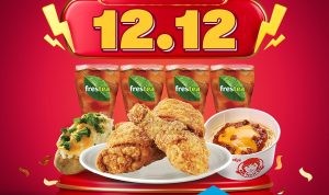 Promo WENDYS Harbolnas 12.12 Paket Ayam + Nasi + Minuman Cuma Rp 120.000*