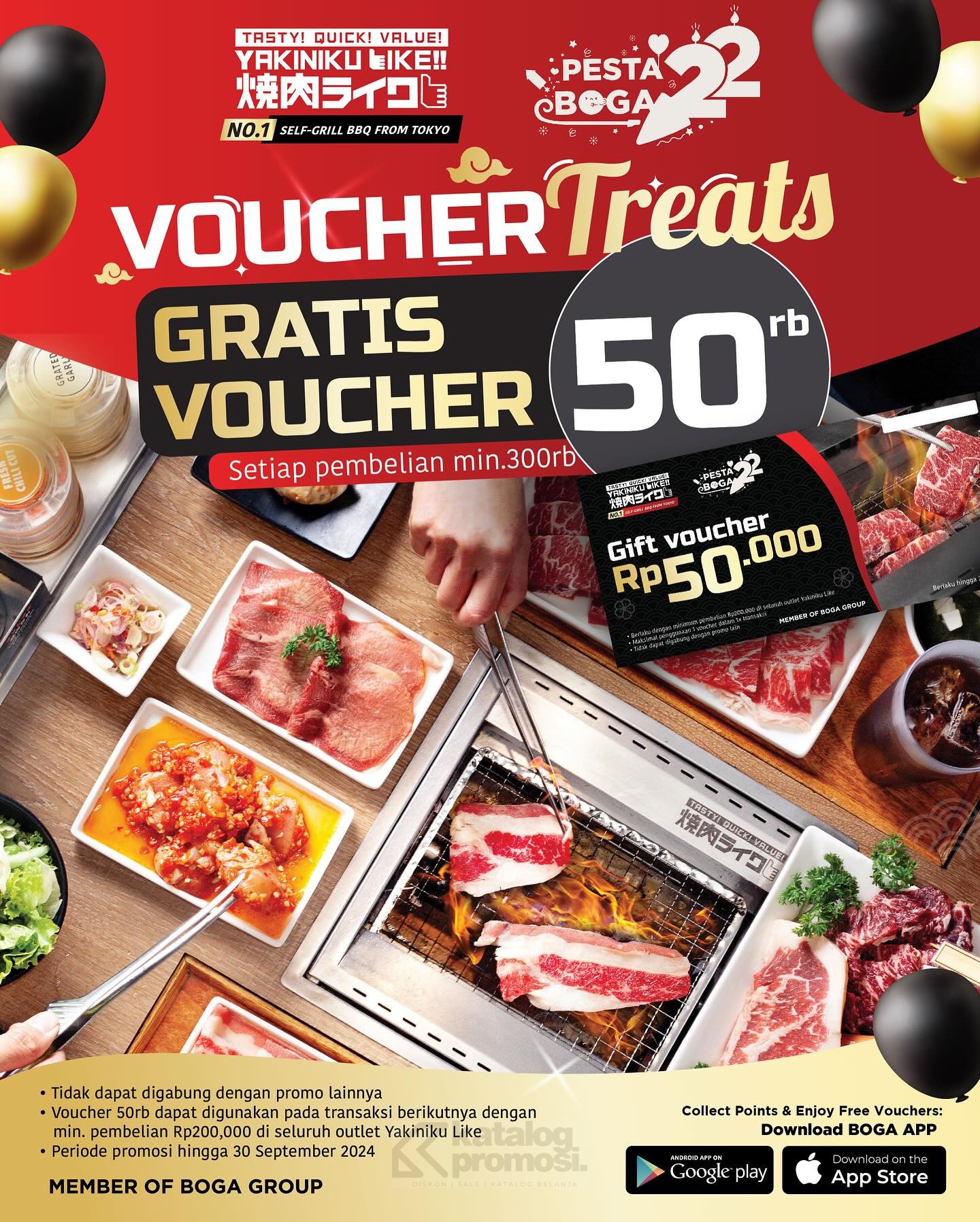 Promo YAKINIKULIKE! GRATIS VOUCHER Rp. 50.000