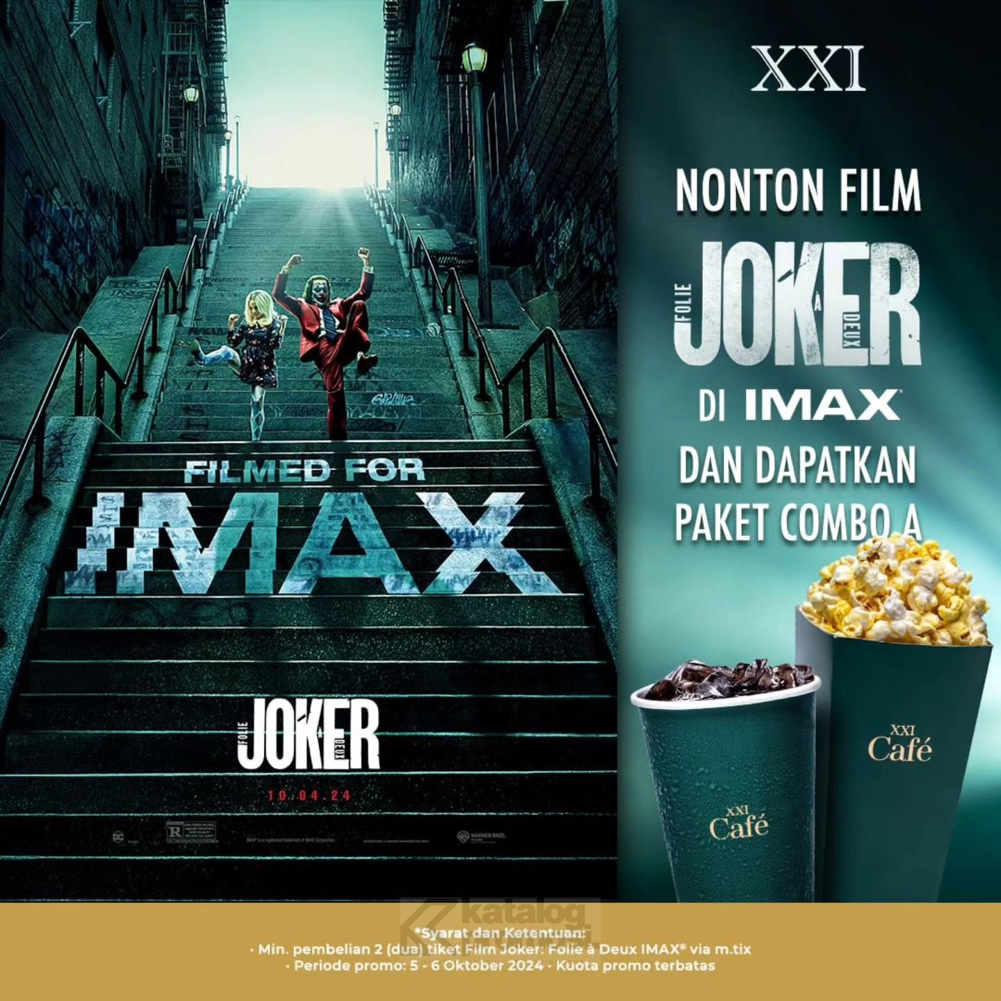 Promo IMAX Joker: Folie à Deux Free Jajanan XXI Café!