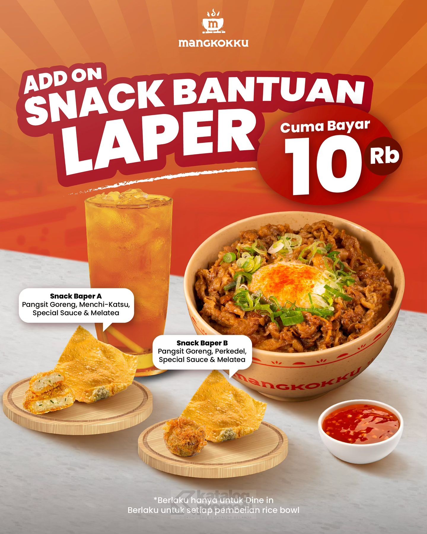 Promo Mangkokku Snack Baper Add On cuma Rp. 10.000