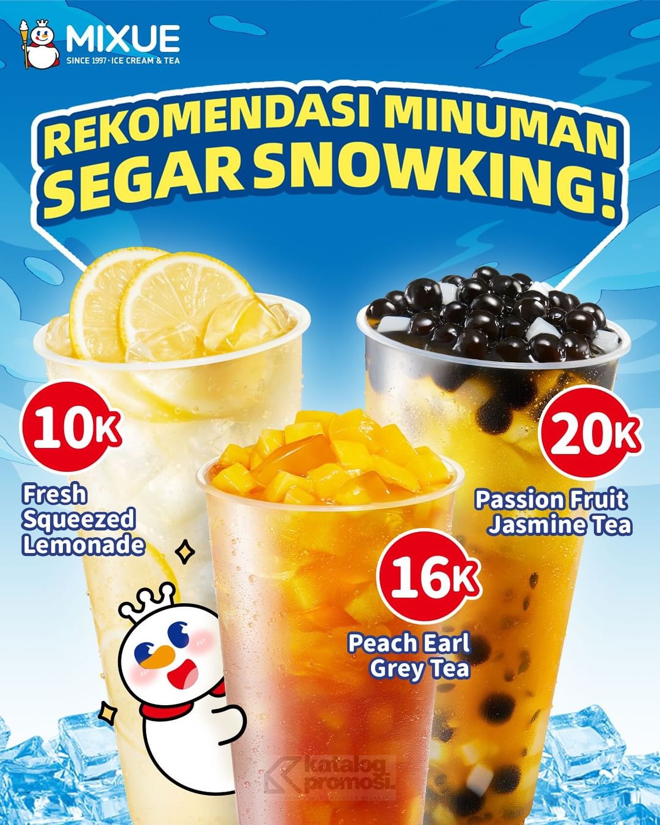 Promo Mixue Special Price Minuman Segar mulai Rp. 10.000