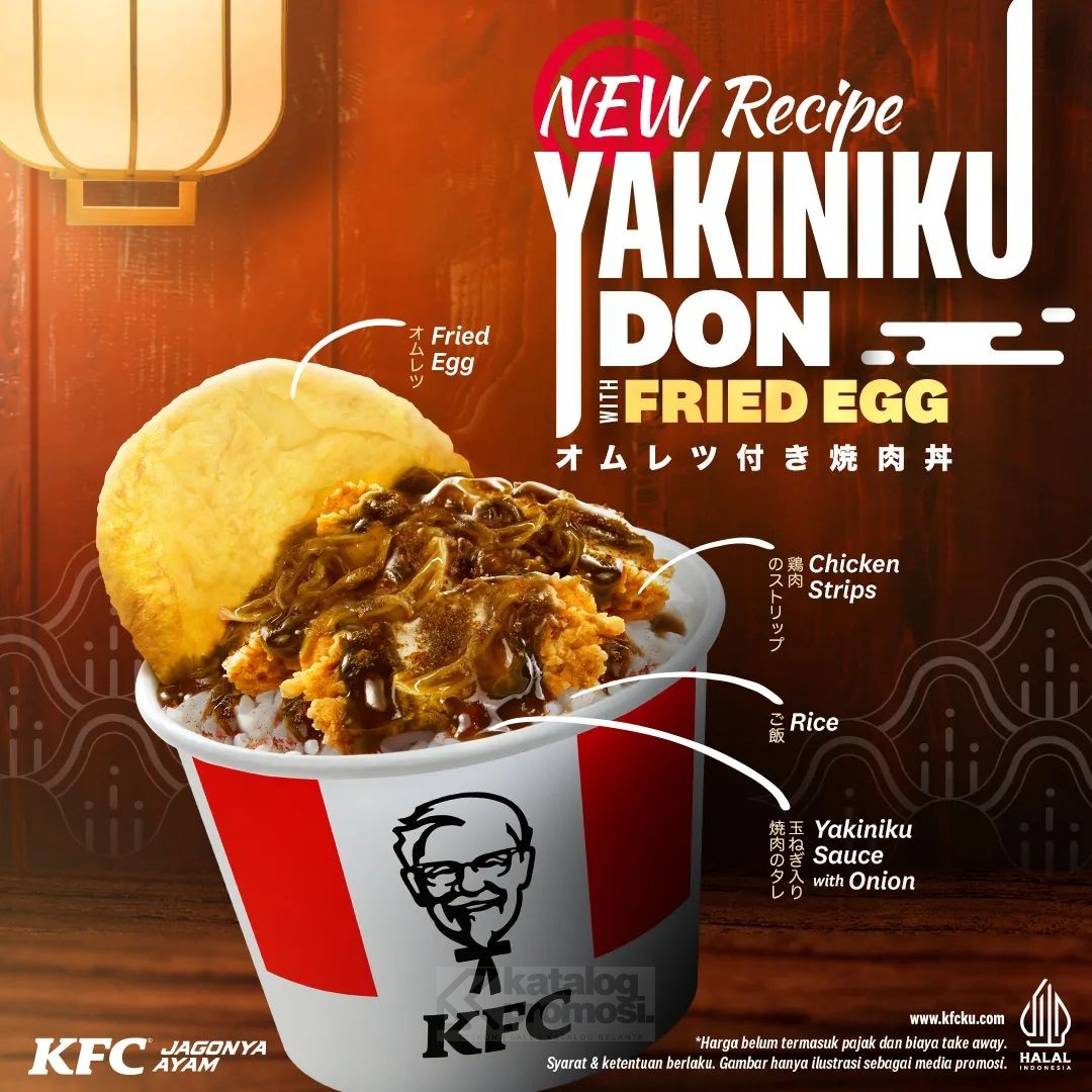 Promo KFC Yakiniku Don with Fried Egg New Recipe